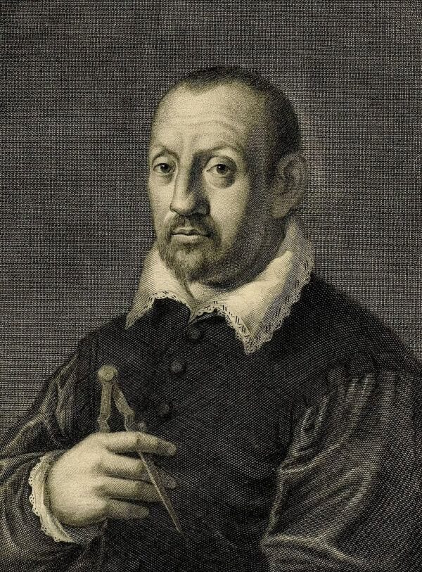 Engraving of Florentine engineer Bernardo Buontalenti, who is often credited with inventing modern gelato.
